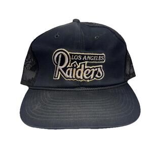 Vintage NFL Los Angeles Raiders Trucker Hat Snapback Sports Specialties Mesh